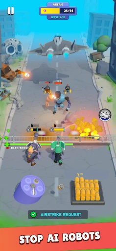 Gameplay screenshot 1 from Bullet Heroes: TD RPG Shooter - Action game